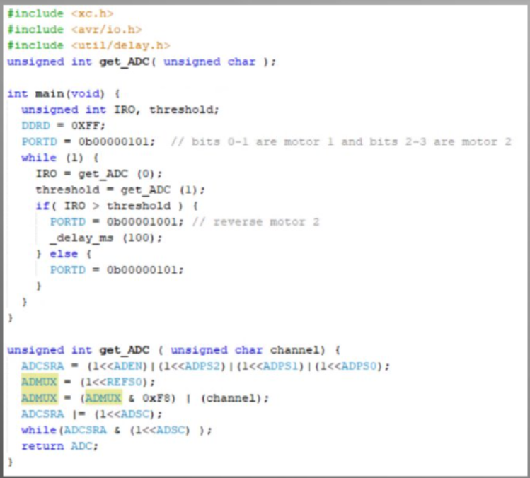 Programming of the ATMega